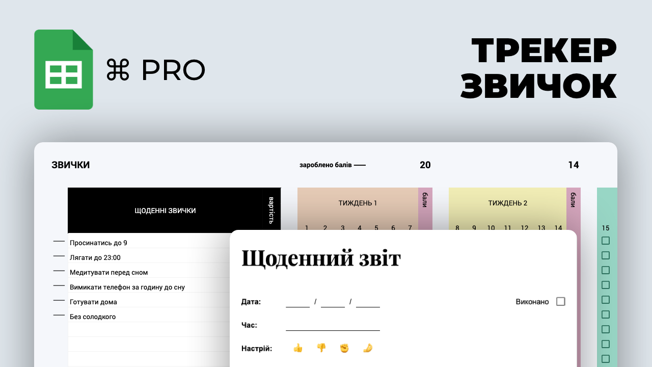 Трекер та Щоденник звичок